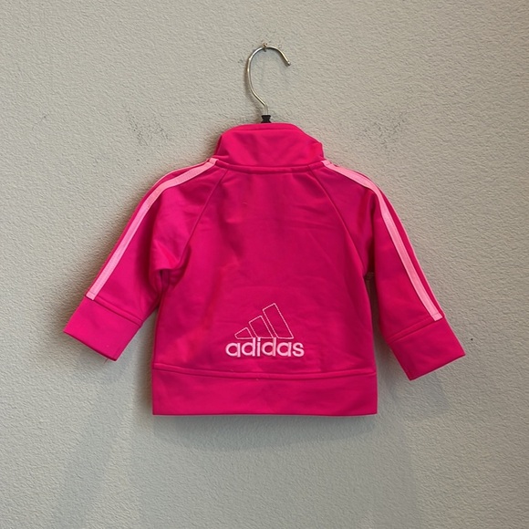 Adidas Pink Embroidered Track Jacket Size 3 Months - Picture 5 of 6